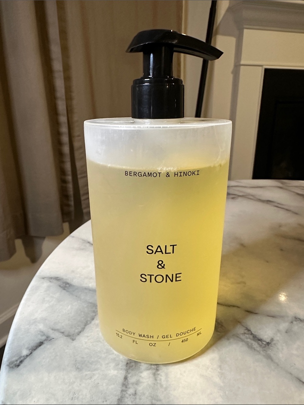 Salt and Stone Bergamot & Hinoki Yellow Body Wash